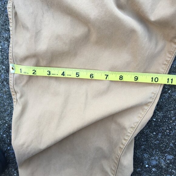 American Eagle Pants Mens Sz 34 Tan Relaxed Straight Fit Lightly Distressed - Picture 8 of 12